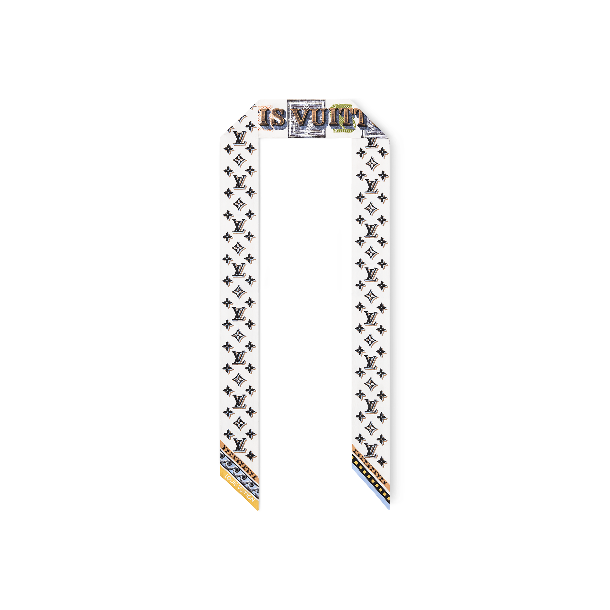 ウィメンズ シルクスカーフ&バンドー - ブラック（黒）｜ルイ